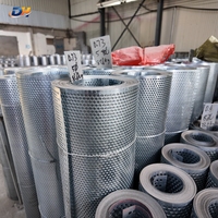 Rollo de Lámina Metálica de Malla Perforada de Acero Inoxidable 304 316, Grosor y Diámetro de Orificios Personalizados, Suministro de Fábrica