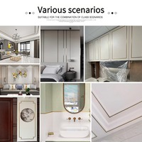 Moulures murales flexibles en acier inoxydable personnalisables, bandes adhésives pour la décoration des murs, plafonds et meubles
