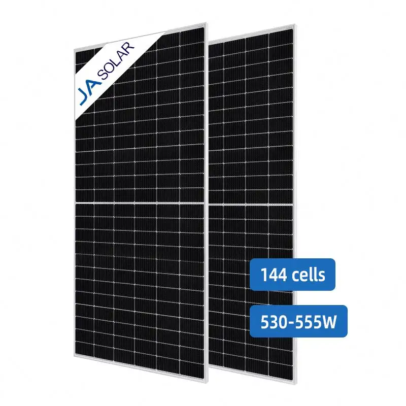 जेए सोलर पैनल 144 सेल मोनोक्रिस्टलाइन पीवी मॉड्यूल 530W 535W 540W 545W 500W 550W 555W सोलर पैनल