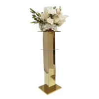 Supports de fleurs en métal doré de haute qualité, socles pour centres de table de mariage et décoration de table pour événements et fêtes