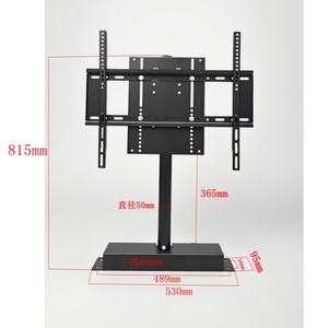 Meubles de salon, support de télévision rotatif à 360 degrés, support de télévision pivotant manuel à base cachée - Product Image 4