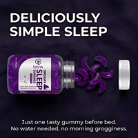 Complément alimentaire en gommes pour le sommeil, sans sucre, naturel, végétalien, avec 5 mg de mélatonine, du magnésium et de la vitamine D, en marque privée personnalisée, pour les fournisseurs Amazon