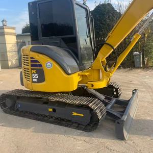Mini-excavatrice Komatsu PC55MR d'<span class=keywords><strong>occasion</strong></span>, 5,5 tonnes, 5T, PC55 MR, à bras court, d'origine japonaise, d'<span class=keywords><strong>occasion</strong></span>, pour travaux de terrassement - Product Image 2