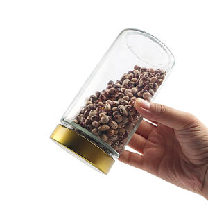 Bocaux en verre à large <span class=keywords><strong>bouche</strong></span> <span class=keywords><strong>de</strong></span> haute qualité pour les cornichons et le stockage des épices <span class=keywords><strong>de</strong></span> cuisine avec couvercles noirs profonds - Product Image 6
