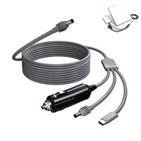 Câble d'alimentation USB C vers DC 3 en 1 pour Starlink Mini, 18AWG, 10 pieds, 100W PD, cordon d'alimentation DC pour allume-cigare de voiture