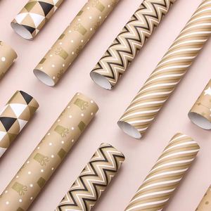 Papel de Envolver de Silicona Recubierto Desechable al por Mayor de 80 g, 43*300 cm, Rollo de Embalaje de Regalo Personalizado de Lujo - Product Image 1