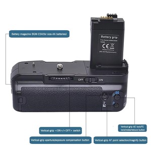 Accessoire de poignée de batterie BG-E5 pour <span class=keywords><strong>Canon</strong></span> <span class=keywords><strong>450D</strong></span>/500D/1000D/X2 Compatible avec batterie d'appareil photo - Product Image 2