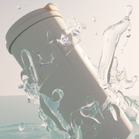 Nouvelle tasse à café électrique à mélange automatique, pour préparer du lait en poudre, du lait de soja, portable, isolante, avec paille