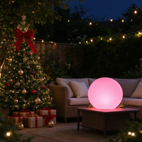 Boule lumineuse solaire LED IP65 pour décoration de Noël, 16 couleurs, télécommande, étanche, lampe de jardin extérieure rechargeable, pour fête