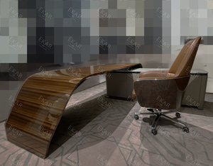 Juego de mesa multicapa para oficina en casa, diseño moderno en forma de L, Oficina Ejecutiva de madera, escritorio de altura ajustable - Product Image 6