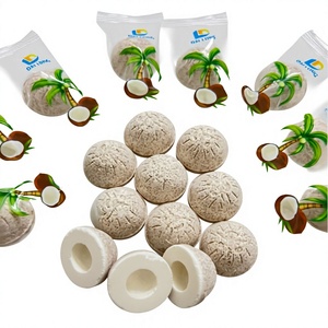 Dai Long Supplies High Quality <b>Coconut</b> Shell Hard Candy White Inside Tablet Candy - Product Image 1