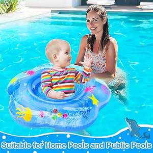 Bouée de natation gonflable en PVC pour bébé, antidérapante, sécurisée pour nourrissons et tout-petits, utilisation en piscine, colorée - Product Image 6