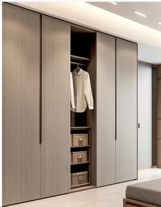 Hiện đại nhanh chóng cài đặt phòng ngủ tủ quần áo Bảng điều khiển hệ thống rắn gỗ có độ bóng cao tường Tủ tấm điều chỉnh các tính năng cho - Product Image 6