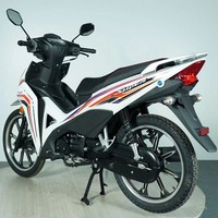 Moto Cub KAVAKI JJ110 110cc avec fourche hydraulique avant, double ressort arrière et frein à disque pour les trajets quotidiens