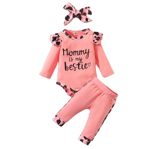 Nueva Ropa de Bebé de Boutique, Pijamas para Niña, Conjunto de Ropa de Bebé de Manga Larga, Conjuntos de 3 Piezas para Niños Pequeños - Product Image 2