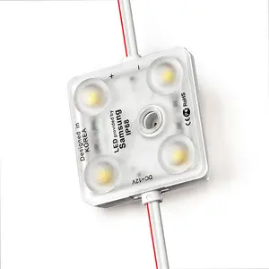 עמיד למים IP67 סמסונג כיכר 4 led 2835 smd חיצוני 12V בהירות גבוהה led מודול אורות