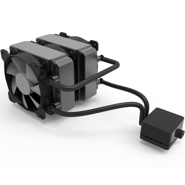 Double Water Pipe 12045 Radiator Suitable for Small Chassis Large Heat Dissipation CPU Cooling