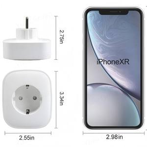 Prises et interrupteurs intelligents avec Wi-Fi pour commande vocale Alexa/Google Home, design coulissant, compatibles EU/AU/France - Product Image 4