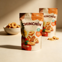 Sachets personnalisés en aluminium et plastique de qualité alimentaire avec fermeture éclair, imprimés en héliogravure, pour chewing-gum et aliments