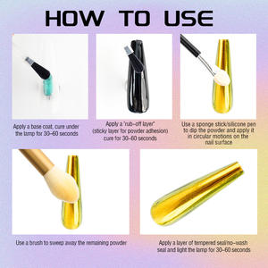 Poudre à <span class=keywords><strong>ongles</strong></span> chromée Magic White Pearl Aurora Mermaid Pigment Nail Art Aurora Powder - Product Image 5