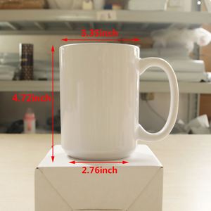 Mug à café en céramique vierge de 15 oz avec boîte, vente en gros depuis notre entrepôt aux États-Unis, mugs de sublimation de 15 oz - Product Image 4