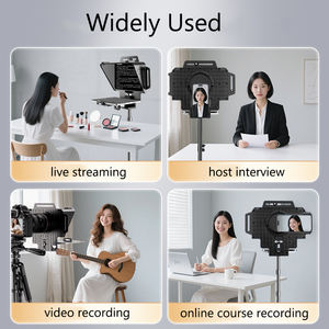 Le apparecchiature portatili per Teleprompter mobili professionali supportano le tavolette per fotocamera del telefono con obiettivo grandangolare accessorio per Studio fotografico - Product Image 6