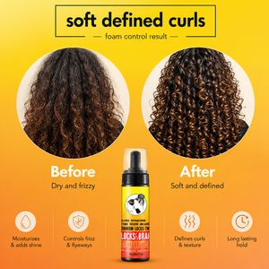 Mousse Coiffante Définition Boucles 258ml à la Noix de Coco et au Karité Hydratante pour Cheveux Bouclés, Frisés et Naturellement Texturés – Marque Privée - Product Image 4