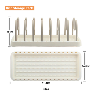 Haute Qualité Ménage Cuisine PP Plat Titulaire Détachable Bol Pot Couvercle De Stockage Rack Étagères - Product Image 2