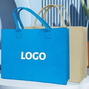 Bolsas de Fieltro No Tejido de Lujo con Logotipo Personalizado, Asa Larga, Tamaño Mediano, Correa para Hombro - Set de Bolsas DIY para Regalo - Product Image 1