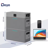 Deye AE-FS2.0-2H2 Batterie LiFePO4 Tout-en-un 2kWh 51.2V 40Ah, Système de Stockage d'Énergie Solaire Autonome pour Balcon