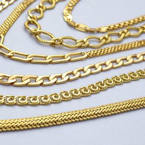 Collar de Cadena de Latón de Moda Zeadear, Cadena Cubana, Joyería para Mujer - Product Image 5