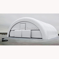 Dôme Gonflable Innovant en Forme d'Arche, Tente Étanche de Plus de 3,6 m de Diamètre, Installation Facile, Solution de Rangement pour Avion
