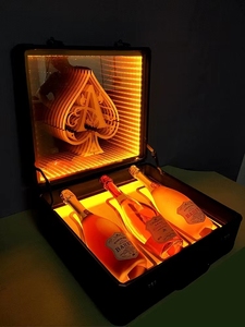 Chuyên nghiệp Acrylic nhà máy tùy chỉnh thực hiện thanh hộp đêm bên KTV chai rượu vang dẫn ánh sáng cơ sở Hộp rượu <span class=keywords><strong>Showcase</strong></span> - Product Image 2