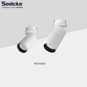 Focos empotrados modernos, foco LED para lavado de pared con cuerpo de aluminio ajustable, cilíndrico para apartamento de Hotel Mall - Product Image 3