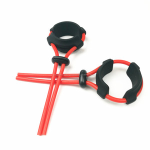 Nuevo diseño ajustable <span class=keywords><strong>pene</strong></span> lazo de silicona negro correa en el <span class=keywords><strong>pene</strong></span> con cinturón anillo de los hombres el sexo - Product Image 3