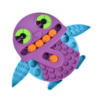 Bol à nourriture pour chien en forme de hibou, jouet à renifler, puzzle, IQ, boule à nourriture pour chat, jouet d'intelligence pour animaux de compagnie, assiette à nourriture lente