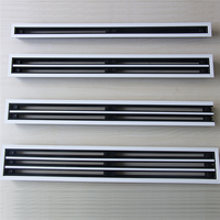 Diffuseur linéaire à 2 fentes, taille personnalisée, diffuseur linéaire en aluminium de haute qualité pour la climatisation, grille de ventilation