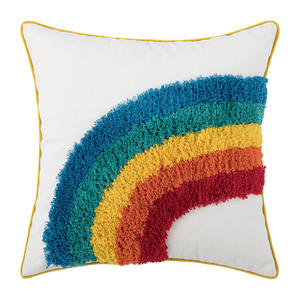 Housse <span class=keywords><strong>de</strong></span> coussin carrée personnalisable Innermor Luxury 100% polyester, multicolores arc-en-ciel, pour hôtel, hôpital, chambre d'enfant, maison moderne - Product Image 5