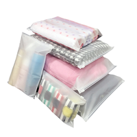 Sacs d'emballage en plastique transparent givré de luxe personnalisés avec fermeture à glissière pour vêtements, fabriqués en PE/EVA/matériel biodégradable, impression sérigraphique