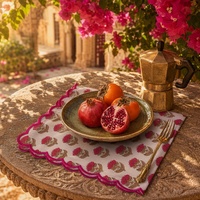 Serviettes de table en lin pur à 100 %, napperons personnalisés, brodés à la main, pour mariages, personnalisables, carrés français 60x60cm, vente en gros