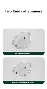 Évier maille passoire passoire panier organiser éponges recueillir les restes de nourriture petit coin panier vapeur vidange et rinçage - Product Image 3