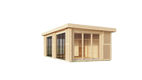 Salon de jardin Maison de vacances préfabriquée en bois massif 23.89 m²