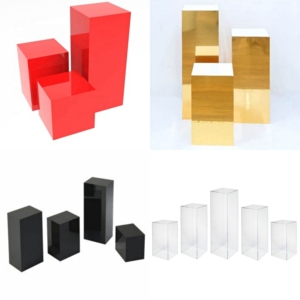 <strong>Acrylic</strong> <strong>Cube</strong> Box clear square Wedding Plinths Pedestal Cylinders Pillar <strong>Acrylic</strong> Flower <strong>Display</strong> Stand - Product Image 3