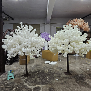 5ft Cao Hoa Cưới Trung Tâm Bàn Tối Thân Cây Hoa Anh Đào Trắng Cây Cho Tổ Chức Sự Kiện Đảng Trang Trí - Product Image 3