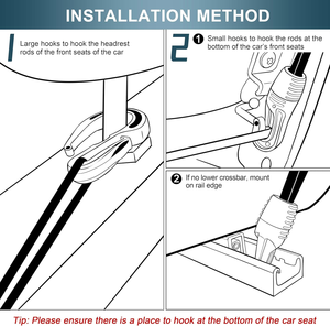 Organisateur de voiture en maille PP à 3 couches pour sièges avant, filet de protection pour enfants, chiens et animaux domestiques, poche élastique pour mouchoirs et sacs à main, compatible SUV - Product Image 4