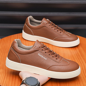 MV005 Baskets décontractées pour hommes en cuir PU de haute qualité, respirantes, à lacets, légères, chaussures de marche pour hommes, grandes tailles, vente en gros - Product Image 6