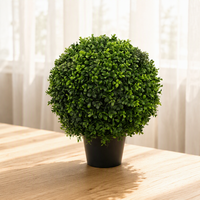 Plante artificielle en pot de 45 cm, feuille de melon, style bonsai, pour la décoration intérieure de la maison, du bureau, de la table ou des étagères