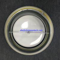 Grille d'extraction d'air CVC, débit d'air réglable, diffuseur d'air rond pour plafond, vanne à disque