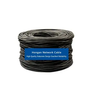 Cabo ethernet exterior do fabricante cat6 sftp 23awg impermeável