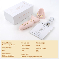 Appareil de beauté pour le cou à micro-courant 4 modes, rechargeable par USB, instrument de massage du visage et du cou, outil de soin de la peau, vente en gros
